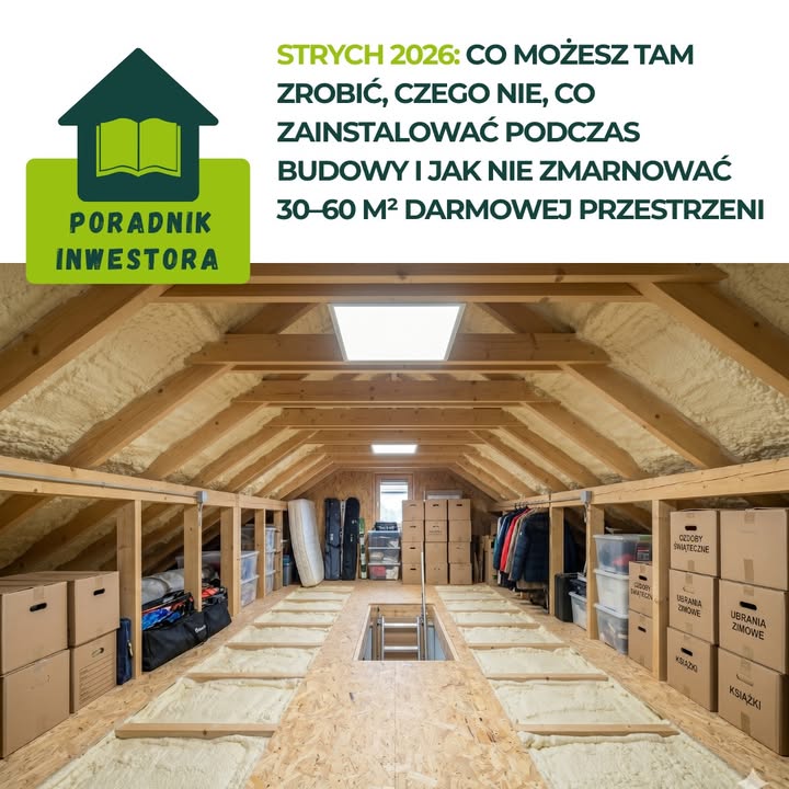 Strych - jak nie zmarnować 30-60 m² darmowej przestrzeni